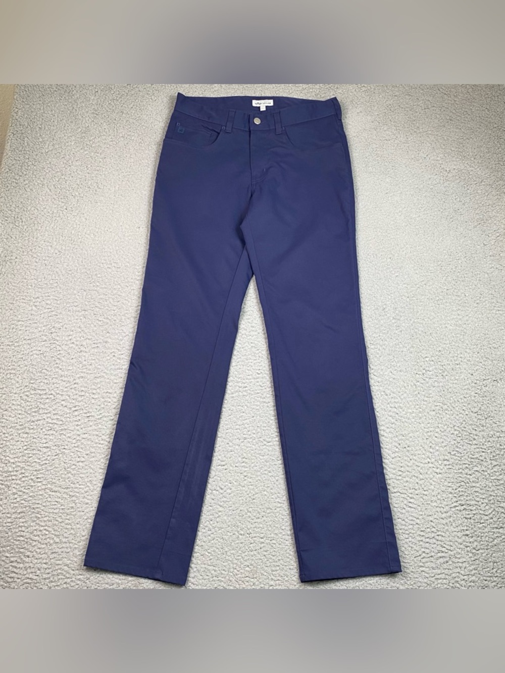 Peter Millar EB66 Pants Men's Size 30 x 32 Navy Blue Chino Performance Golf